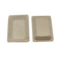 wood  compostable rectangular plate wholesale with factory price